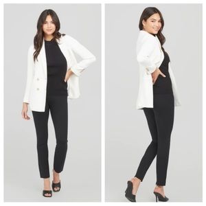 Spanx The Perfect Pant Ankle 4-Pocket Ponte in Black Petite 20202Q